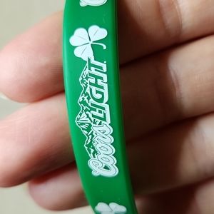 NEW! Coors light rubber bracelet, perfect for St. Patricks Day!